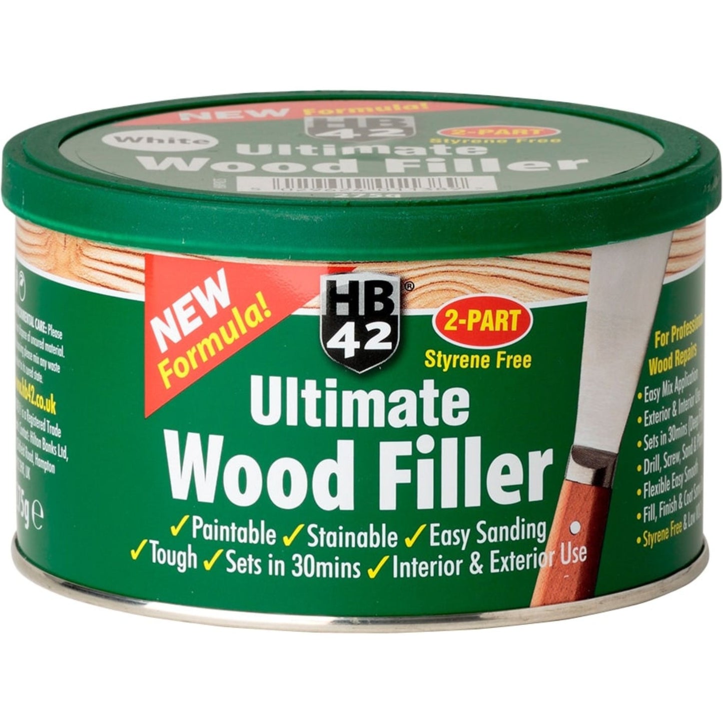 HB42 Ultimate White Wood Filler 275g