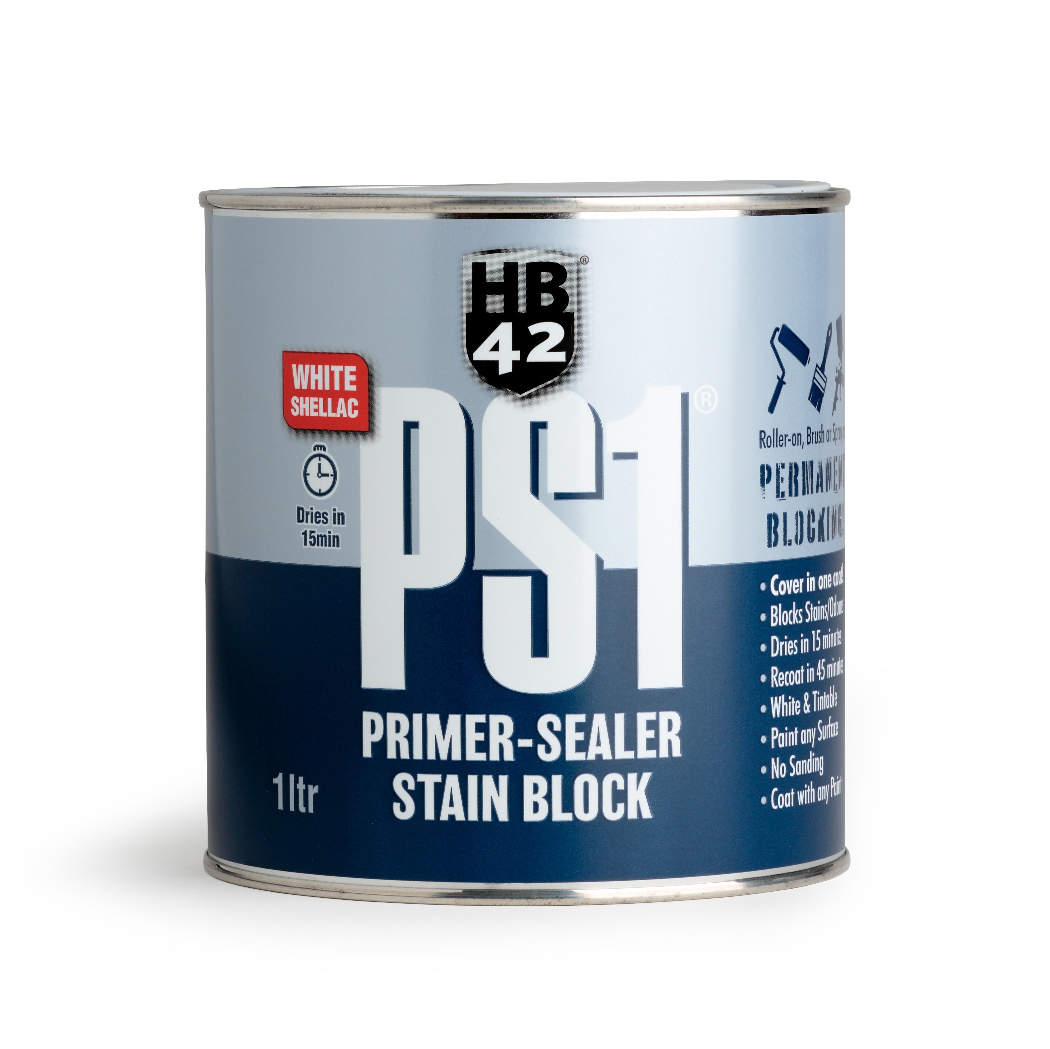 HB42 PS1 Shellac Primer/Sealer White 1lt – HB42_Shop
