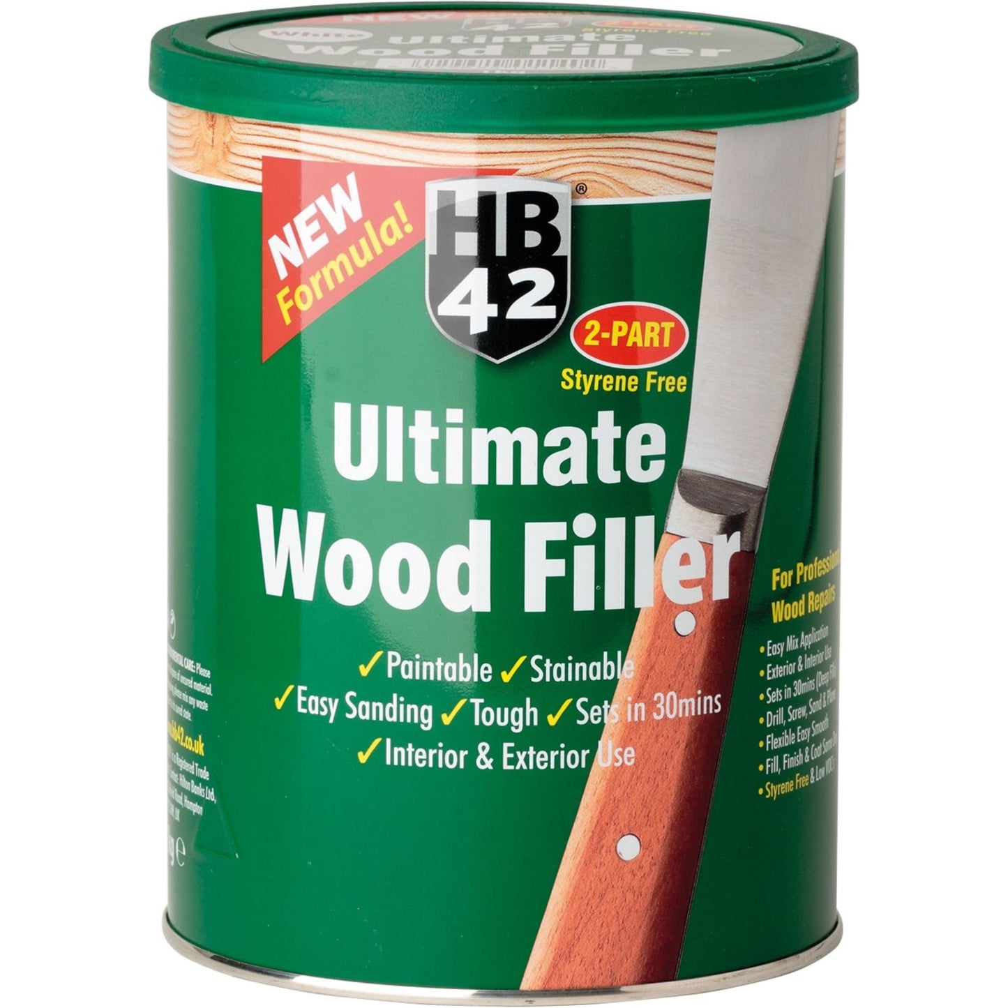 HB42 Ultimate White Wood Filler 1Kg